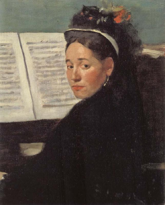 Edgar Degas Mlle Dihau at the Piano Germany oil painting art